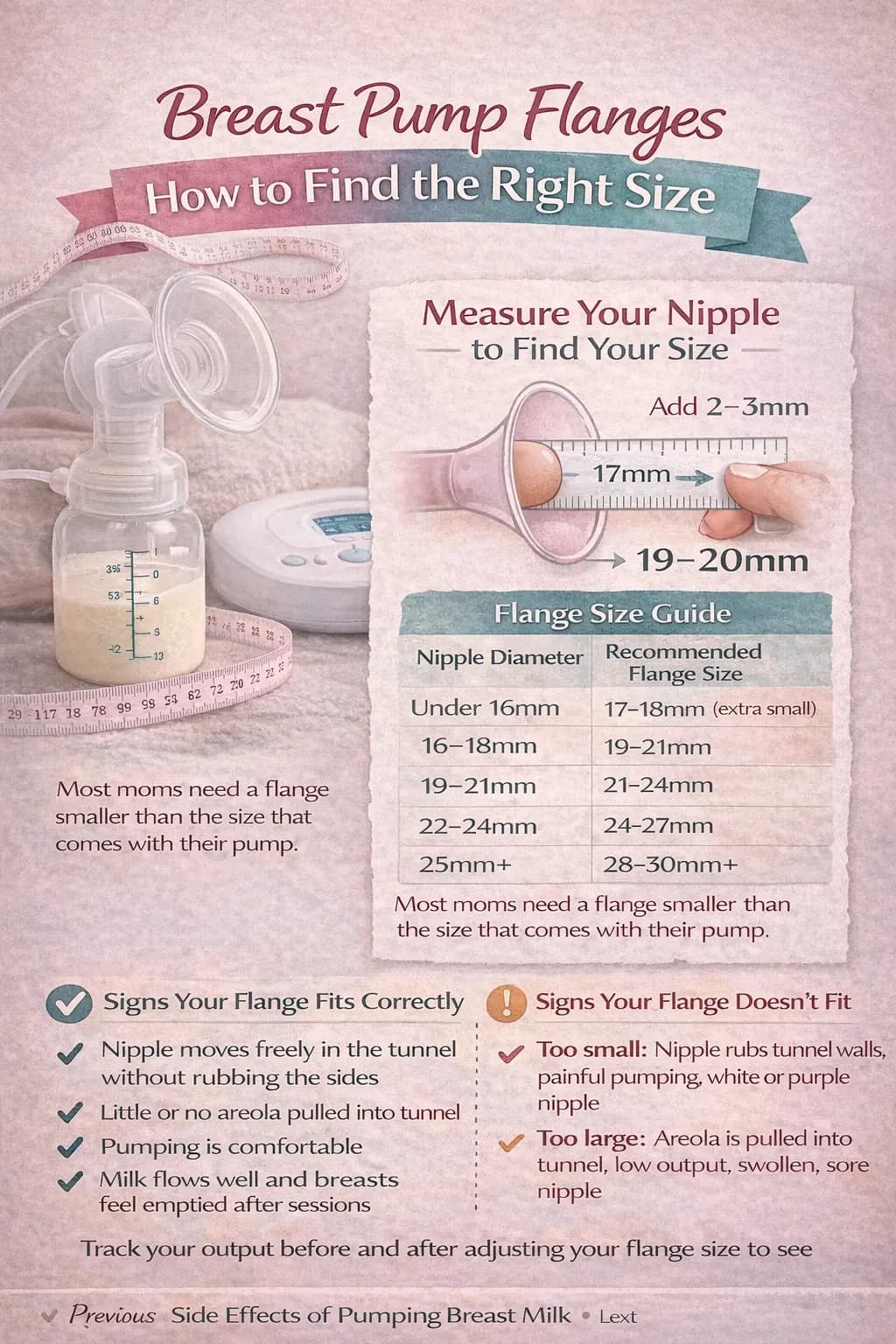 Breast Pump Flanges: How to Find the Right Size