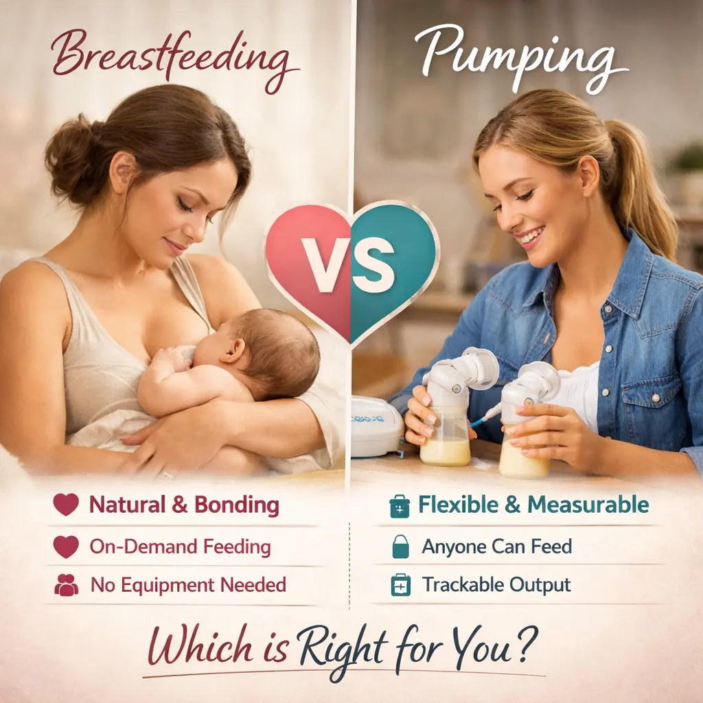 Breastfeeding vs Pumping: Which Is Right for You? (Honest Comparison)