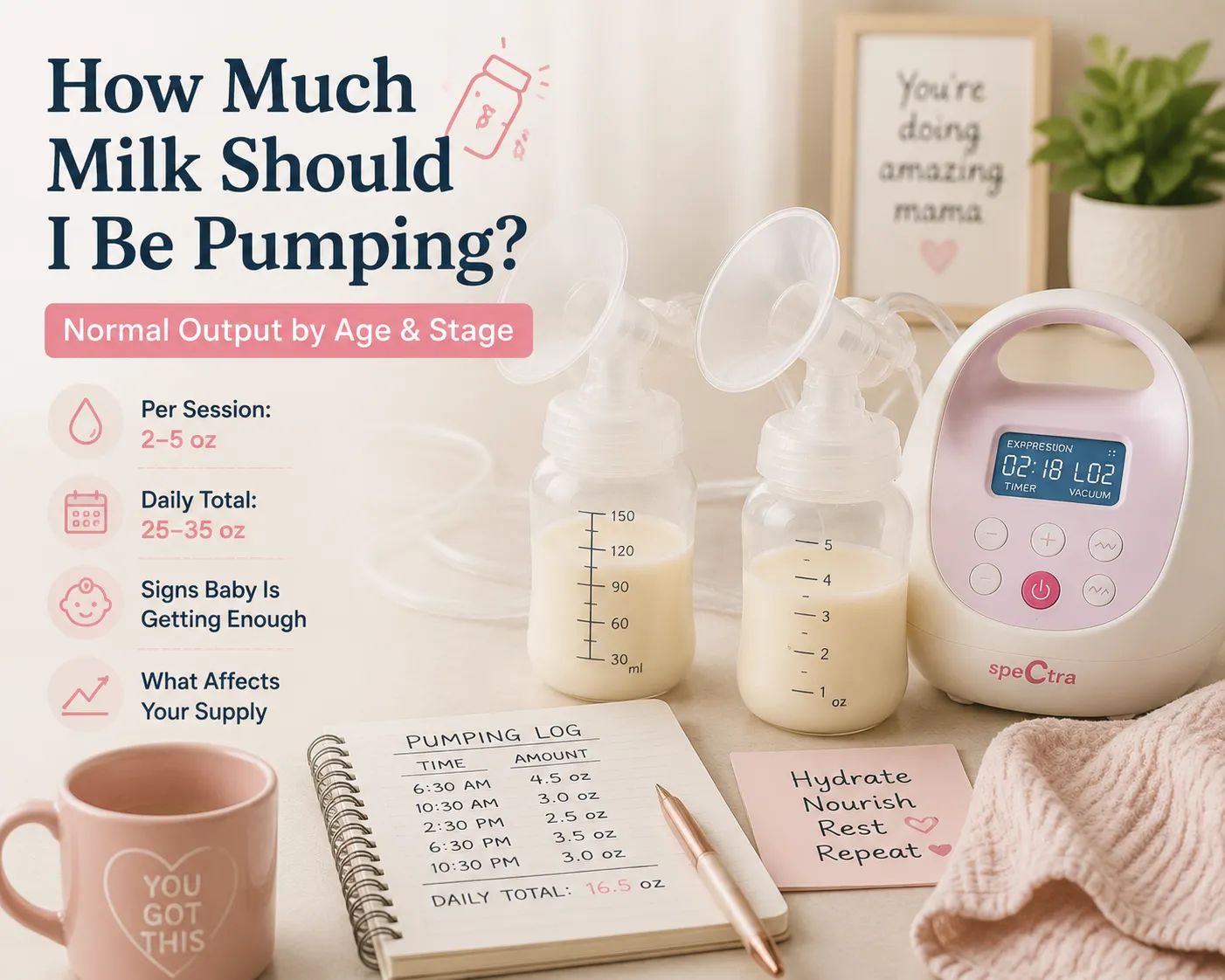 How Much Milk Should I Be Pumping? (By Age & Stage)