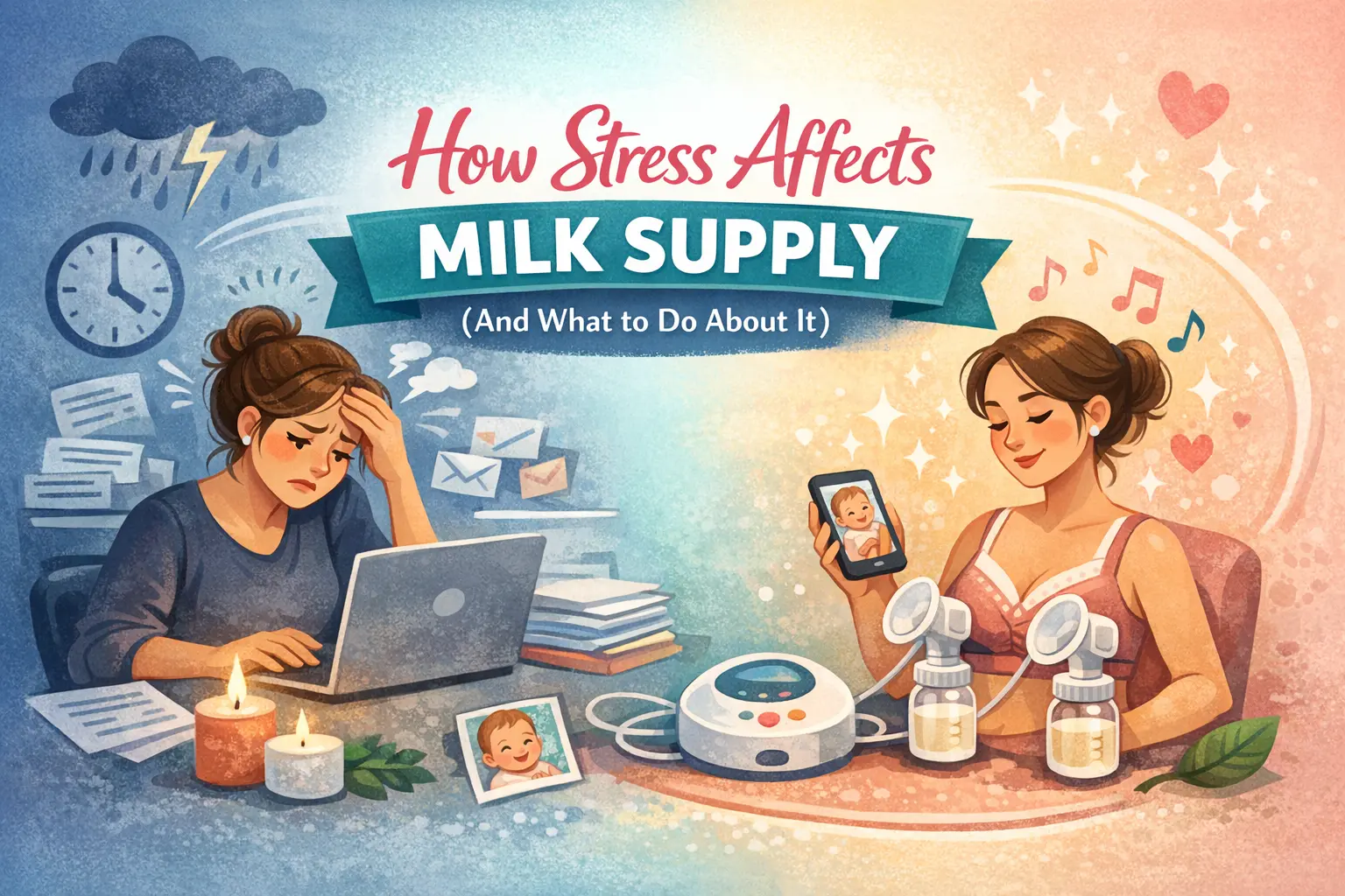 How stress affects milk supply in working and breastfeeding moms
