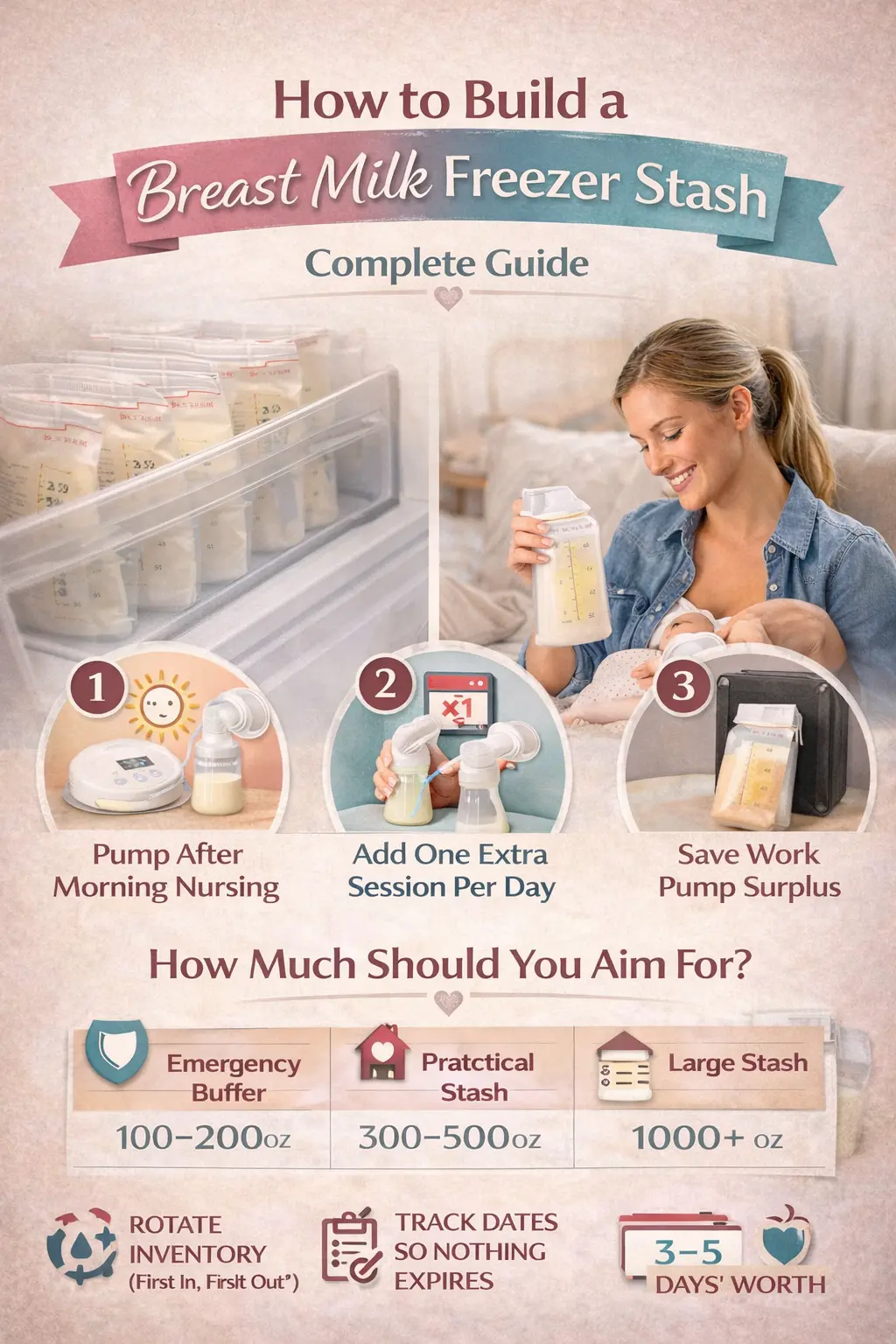 How to Build a Breast Milk Freezer Stash