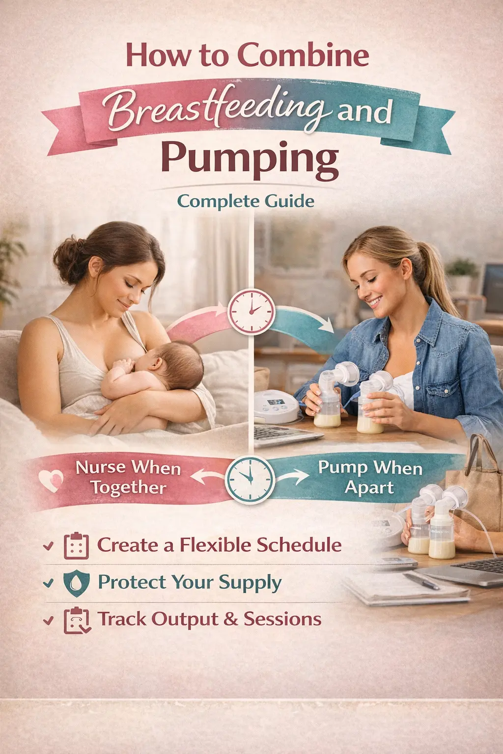 How to Combine Breastfeeding and Pumping