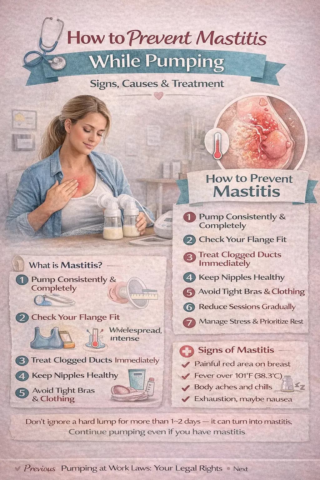 How to Prevent Mastitis While Pumping: Signs, Causes & Treatment