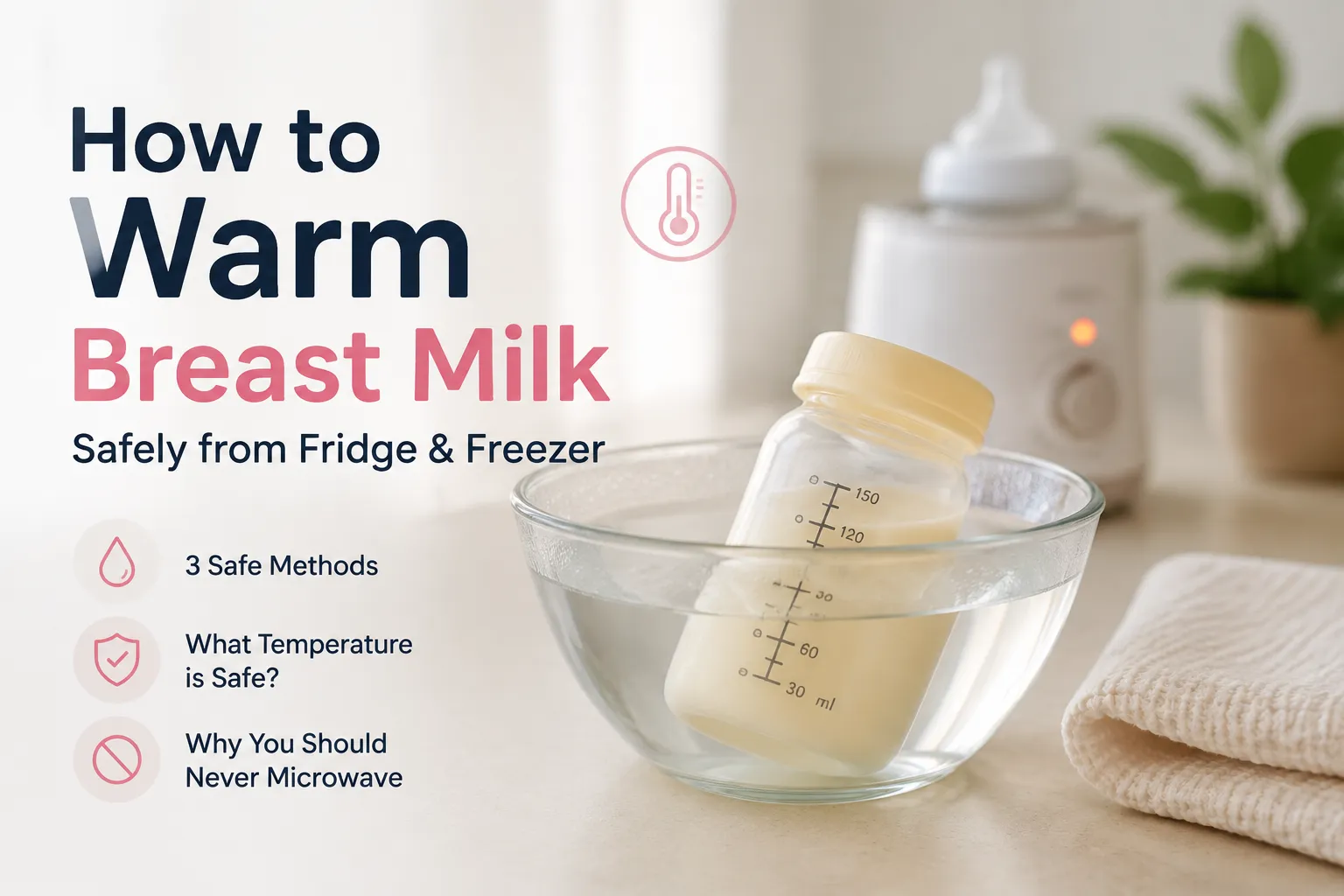 How to Warm Breast Milk Safely (Fridge & Freezer)