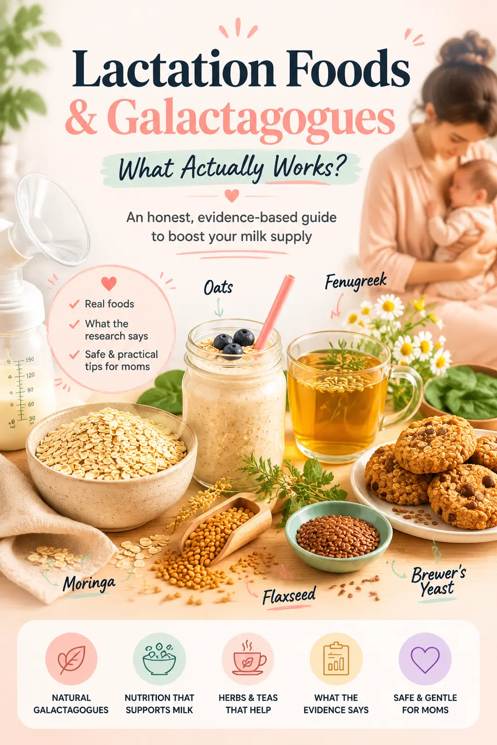 Lactation Foods & Galactagogues: What Actually Works?
