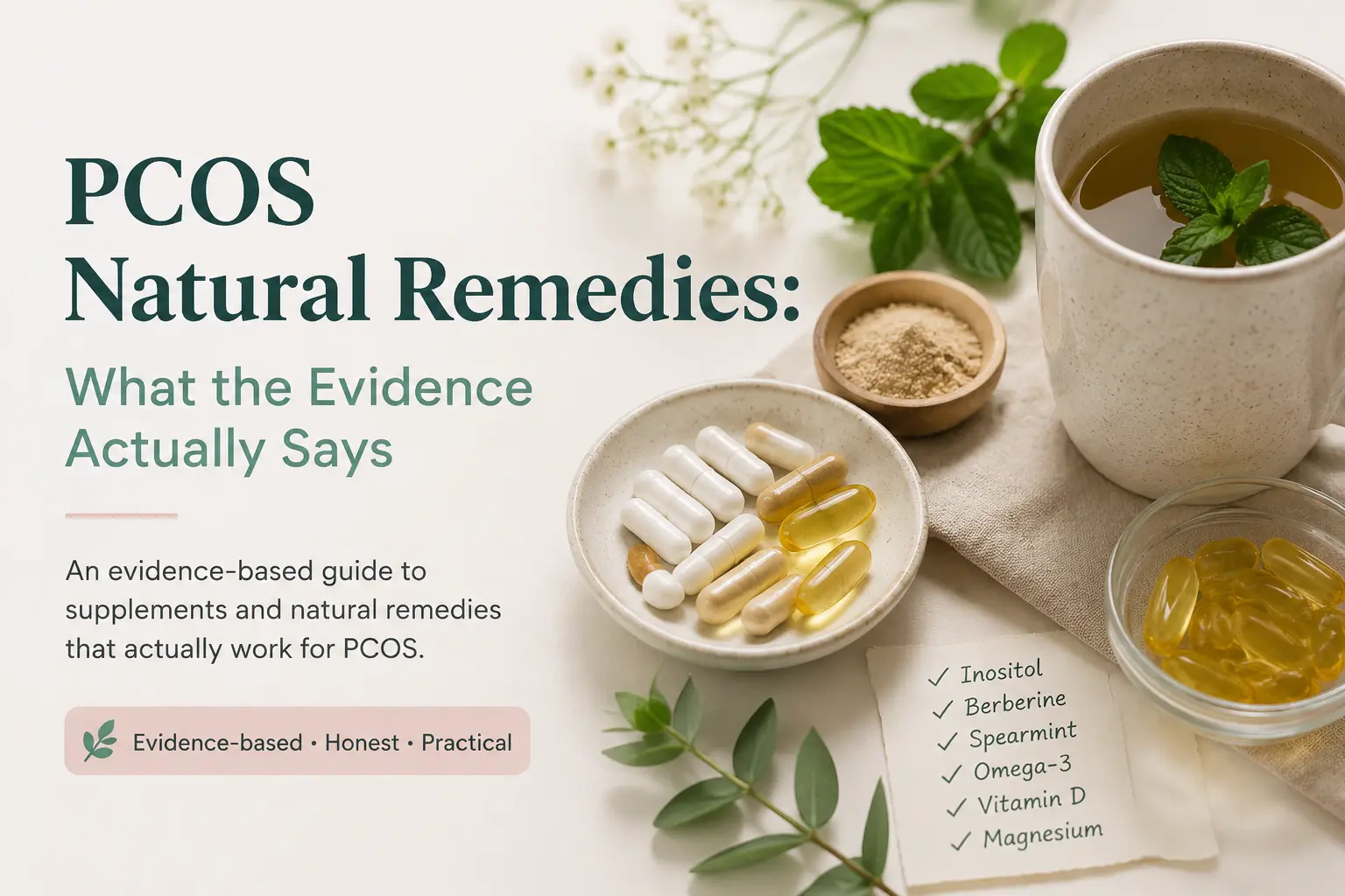 PCOS natural remedies - evidence-based guide