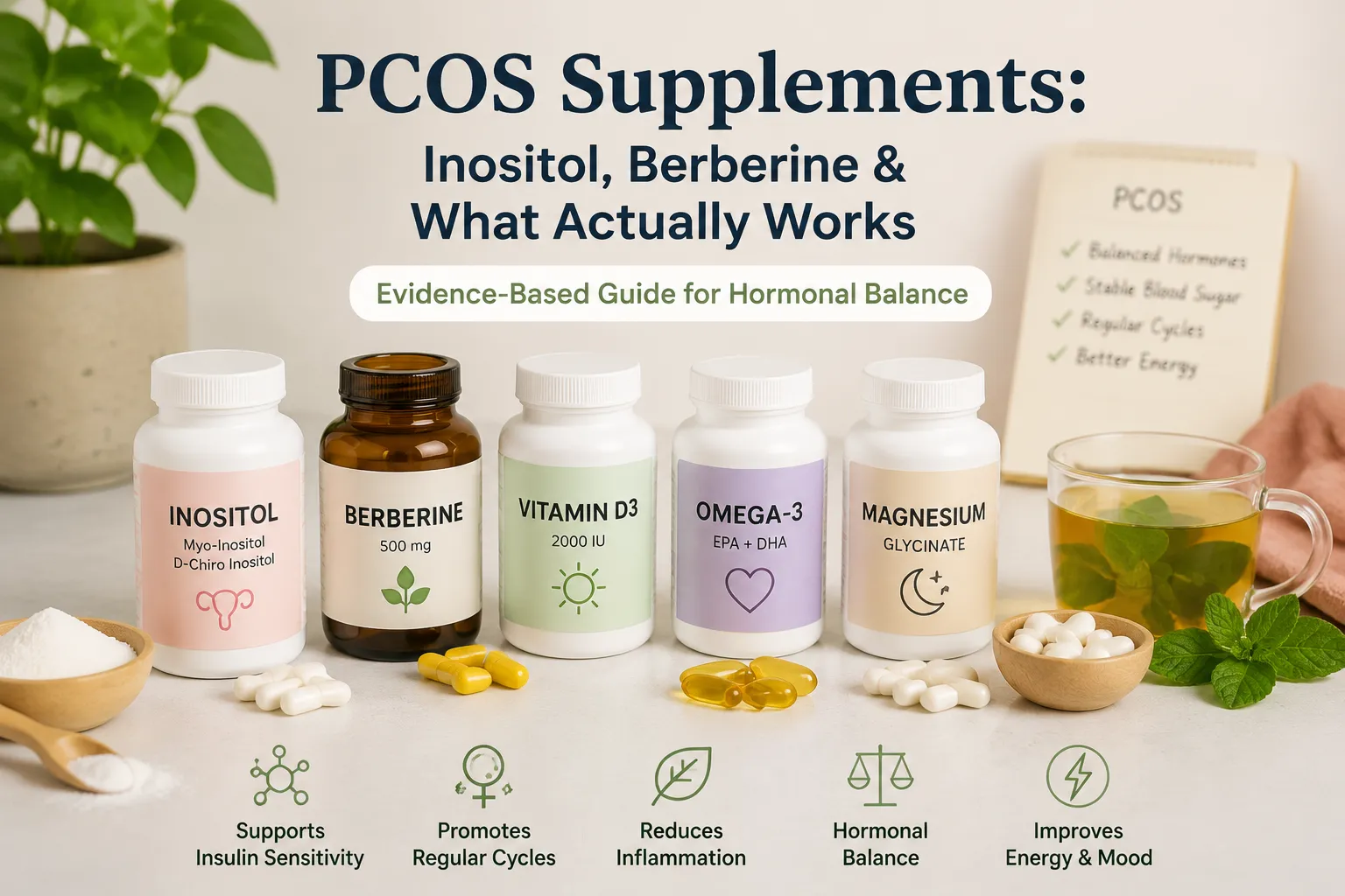 PCOS Supplements: Inositol, Berberine & What Actually Works