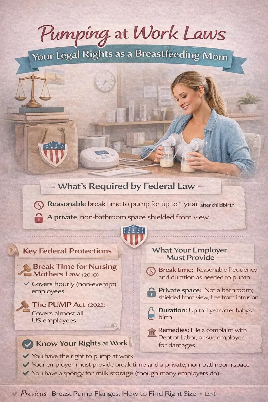 Pumping at work laws - your legal rights as a breastfeeding mom